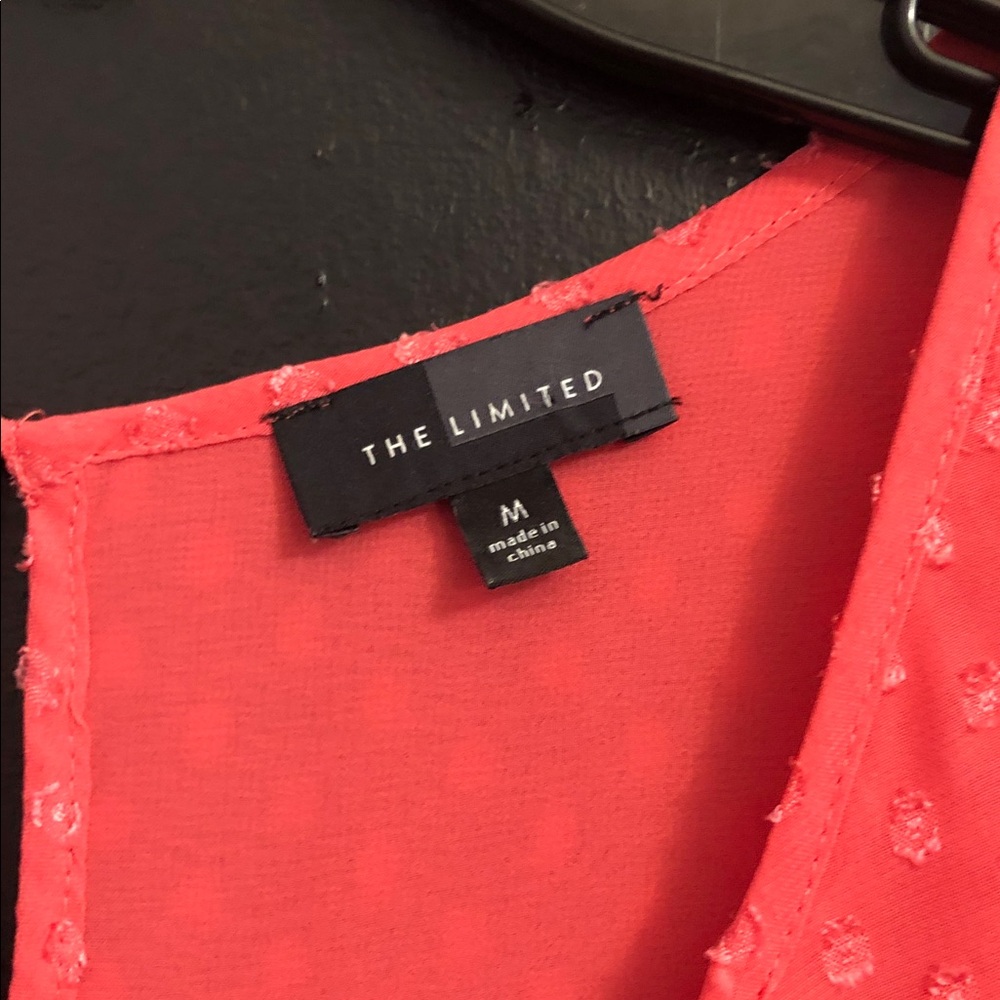 The Limited Coral Dotted Blouse - Picture 3 of 3